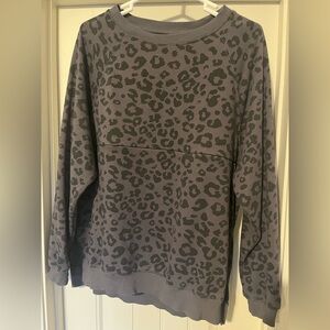 Nursing Queen leopard print sweatshirt